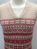 workwear  womens  vest  Tank Top  Red  NOS  New old stock  Logo design  Lambswool cotton blend  Jack Murphy  Green  Fairisle Pattern  embroidered logo  Cotton  Beige  16 Urban Village Vintage