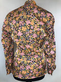 womens shirt  womens  vintage  Urban Village Vintage  pink  orange  multi  MOD  dagger collar  collar dress  blue  blouse  black  big collar  70  1970s  12