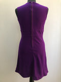 womens  vintage  Urban Village Vintage  round neck  retro  purple  MOD  mini dress  dress  8  60s  1960s