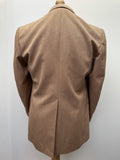 vintage  Urban Village Vintage  urban village  silk  pockets  mens  M  long sleeve  lining  lapels  blazer jacket  Blazer  beige  austin roper  70s  1970s