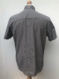 Urban Village Vintage  short sleeved  Shirt  MOD  Mens Shirts  mens  L  Gingham  Fred Perry  check  button down collar