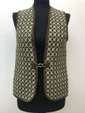 Wool Blend  wool  womens  west country crafts  waistcoat  vintage  vest  Urban Village Vintage  urban village  tunic  tapestry  sleevless  pure wool  Green  60s  1960s  100% Wool  10