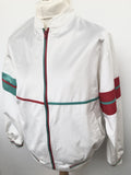 White  sportswear  sports jacket  mens  M  lightweight jacket  Jacket  Gabicci  80s casuals  80s  1980s Urban Village Vintage