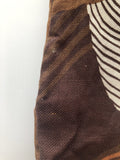 womens bag  womens  vintage  Urban Village Vintage  plastic handle  patterned  One Size  logo  hand bag  brown  bag  accessories  70s style  70  1970s