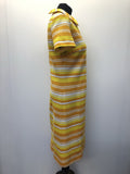 zip back  zip  yellow  womens  vintage  Urban Village Vintage  urban village  Stripes  orange  MOD  colla  60s  1960s  10