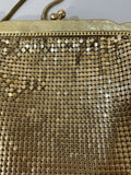 womens  vintage bag  vintage  Urban Village Vintage  studio 54  party bag  party  new year  hand bag  gold  glitz  festive  evening bag  disco  christmas  chain mail  bag  50s  1950s