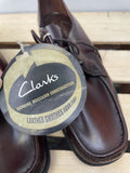 Urban Village Vintage  urban village  shoes  shoe  New old stock  MOD  moccasin  mens  leather trim  leather stitch  Leather  laces  lace  heeled  heel  deadstock  clarks  brown  block heeled  8  70s  60s  1970s  1960s