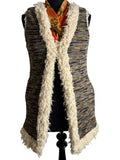 zero waste  womens  waistcoat  vintage  vegan  Urban Village Vintage  urban village  UK  thrifted  thrift  sustainable  style  stripe pattern  store  slow fashion  sleevless  shop  sheepskin  second hand  save the planet  reuse  recycled  recycle  recycable  preloved  patterned  online  multi  ladies  knitted  Jacket  hippie  Gilet  festival  faux sheepskin trim  faux sheepskin lining  faux sheepskin  fashion  concious fashion  clothing  clothes  boho  bohemian  Birmingham  70s  70  10