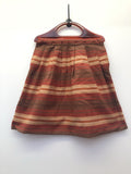 1970s Striped Shopper Bag in Brown and Red
