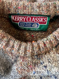 wool  winter  white  vintage  Urban Village Vintage  urban village  sweater  round neck  pure wool  pure new wool  patterned  pattern  mens  Made in Ireland  M  long sleeves  Long sleeved top  long sleeve  knitwear  knitted  knit  Kerry Classics  jumper  christmas  brown  Argyle pattern  argyle  70s  1970s