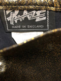 womens  vintage  Urban Village Vintage  urban village  shorts  phaze  pattern  hot pants  high waisted  gold  disco  black  8  70s  70  1970s