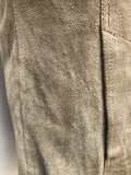 western wear  western  vintage  Urban Village Vintage  urban village  Suede Jacket  Suede  S  pockets  mens  long sleeves  long sleeve  Jacket  grey  collared  collar  chest pockets  button  70s  70  1970s