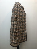 womens  welsh wool  welsh  waistcoat  vintage  two piece  tunic  tapestry  set  MOD  M  green  Gilet  Daffyd Snowdon Design  cape  brown  60s  1960s