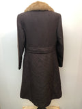 real fur  mink  womens  vintage  long coat  coat  brown  70s  60s  1970s  1960s  12 urban village vintage