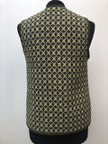 Wool Blend  wool  womens  west country crafts  waistcoat  vintage  vest  Urban Village Vintage  urban village  tunic  tapestry  sleevless  pure wool  Green  60s  1960s  100% Wool  10