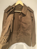 Mens Military Style Jacket - Khaki - Size L - Urban Village Vintage