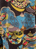 xl  vintage  Urban Village Vintage  urban village  Shirt  retro  psychedelic  psych  printed shirt  patterned  pattern  mens  long sleeves  long sleeve  collar  button down  button  blue