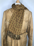 Yellow  vintage  Urban Village Vintage  urban village  retro  Paisley Print  paisley inspired  paisley  mens  made in england  fringing  fringed  fringe  60s  1960s