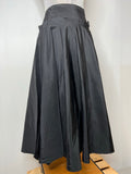womens  vintage  Urban Village Vintage  taffeta  skirt  side zip  rockabilly  rock n roll  Provawear  Full Skirt  diamante detail  black skirt  black  6  50s  50  1950s
