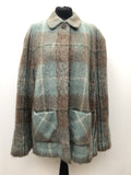 1960s Mohair and Wool Check Cape by Andrew Stuart - Size S-M