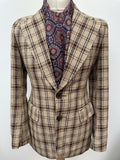 1970s Checked Blazer by Weatherogue - Size XS
