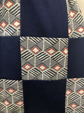 womens  vintage  Urban Village Vintage  Stripes  short sleeved  patchwork  floral  dress  diamonds  diamond shape  chequered  blue  70s  1970s  12