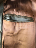 Vintage 1970s Leather Fitted Jacket in Dark Brown - Size L