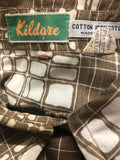 womens shirt  womens  white  vintage  Urban Village Vintage  urban village  summer  Shirt  retro  patterned  Kildare  evening blouse  Cotton  collar  button down  button  brown  blouse  70s  70  1970s