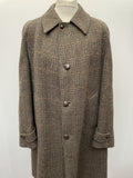 1960s Wool Tweed Coat by Dunn & Co - Size XL