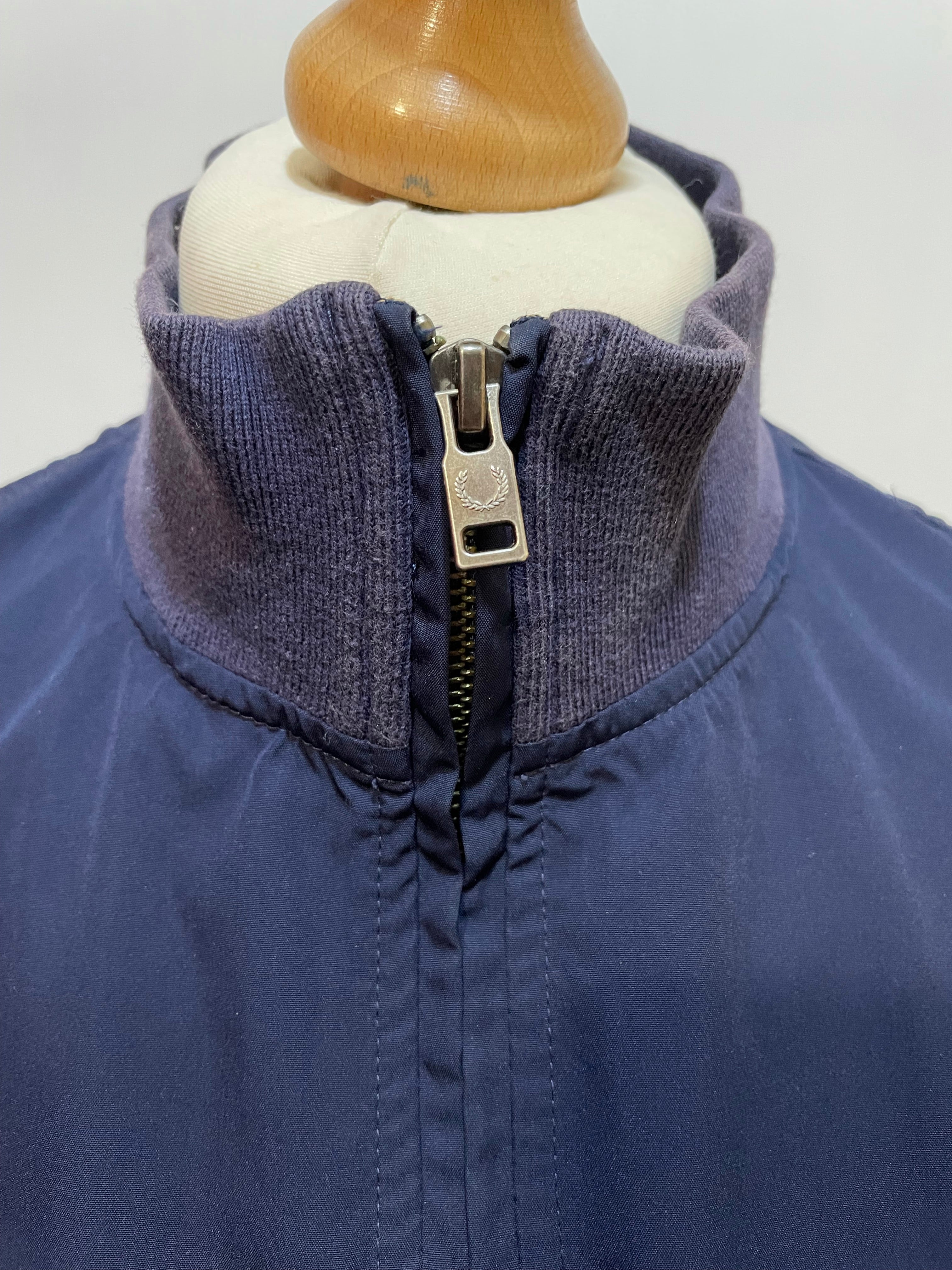 Fred perry red deals white and blue jacket