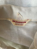 white  vintage  Urban Village Vintage  urban village  short sleeved  short sleeve  pockets  off white  mens  M  knitwear  knitted  knit  harvanson  four button  disco  dagger collar  collar  chest pockets  big collar  70s  1970s