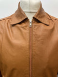 vintage  Urban Village Vintage  urban village  tan  mens  M  Leather Coat  Leather  Jacket  camel  brown leather  70s  70  1970s