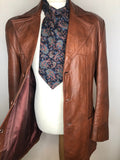 XL  vintage  Urban Village Vintage  urban village  soft leather  pockets  mens  long sleeve  Leather Jacket  Leather Coat  Leather  Jacket  collar  brown leather  brown  Attica of California  70s style  70s  1970s