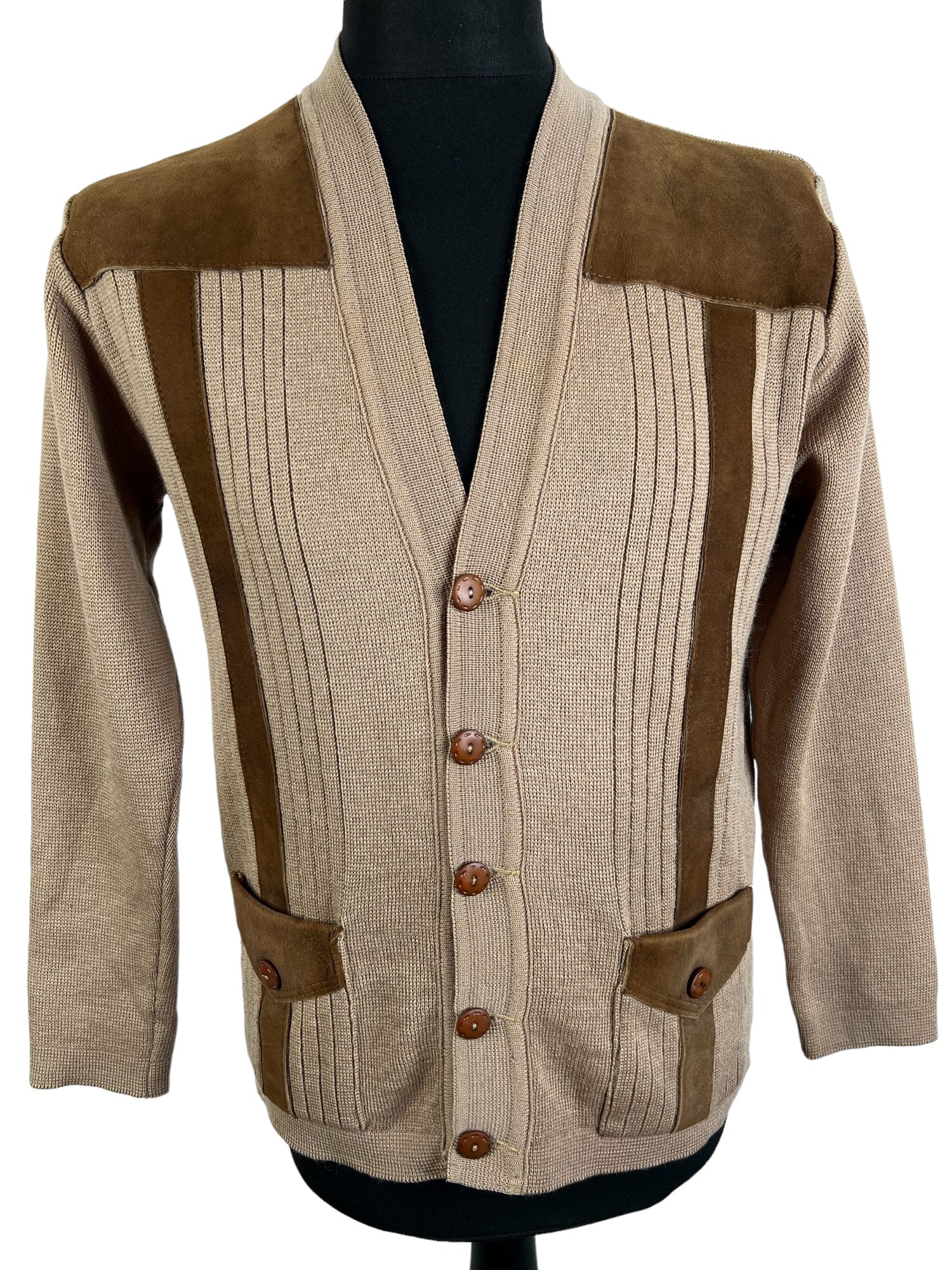 Mens suede front sweaters online