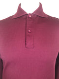 vintage  red  New old stock  MOD  mens  Long sleeved top  light knit  L  Jonelle  burgundy  Berketex  60s  1960s