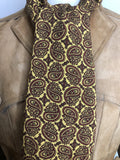 Yellow  vintage  Urban Village Vintage  urban village  retro  Paisley Print  paisley inspired  paisley  mens  made in england  fringing  fringed  fringe  60s  1960s