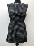 1960s Polka Dot Tunic Tie Waist Top - Size 16