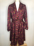 1970s Square Print Smoking Jacket by Tootal - Size L