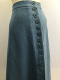 womens jacket  womens  vintage  Urban Village Vintage  urban village  two piece  smart dress  side button fastening  MOD  Light Blue  Harella  decorative pockets  crop jacket  button up  button fastening  blue  blazer jacket  Blazer  8  60s  60  1960s  1960