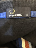 vintage  Urban Village Vintage  urban village  Top  Stripes  sportswear  sports polo  short sleeved  short sleeve  retro  polo top  Navy  MOD  mens  L  embroidered logo  Embroidered  collar  button  Blue
