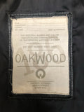 vintage  Urban Village Vintage  urban village  pockets  Oakwood  mens  M  long sleeve  Leather Jacket  Leather  front pockets  chest pockets  Black Leather  Black Jacket  black  70s  1970s