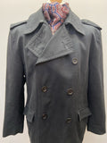 XL  vintage  village  urban  trench  mac  Jacket  double breasted  black  aquascutum  46