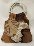 1970s Patterned Shopper Bag in Brown