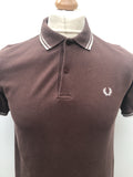 vintage  Urban Village Vintage  urban village  summer  Shirt  polo top  polo  Mens Shirts  mens  L  Fred Perry  comped cotton  brown