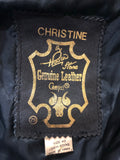 1970s Fitted Leather Jacket by Campri - Size UK 10