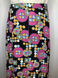womens  vintage  Urban Village Vintage  urban village  summer dress  summer  skirt  retro  multi  maxi skirt  full skirt  floral print  floral  elasticated  Dorothy Perkins  circle print  boho  70s  1970s  10