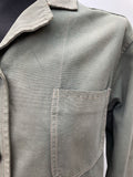 workwear  womens  vintage  Urban Village Vintage  urban village  stitch detailing  stitch detail  retro  pockets  M-L  M  long sleeve  lapels  L  khaki  Jacket  Green  chore  button  40s  1940s
