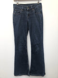 womens  W28  vintage  Urban Village Vintage  urban village  slacks  retro  pockets  levis  levi strauss  levi  L32  jeans  flares  denim  blue  10