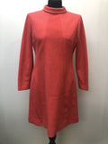 1960s Roll Neck Mini Dress in Pink - Size 10