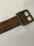 waist tie belt  vintage  Urban Village Vintage  urban village  stud detailing  stud detail  stud  square buckle  soft leather  patterned  pattern  mens  leather trim  leather etching  leather etched  Leather detailing  Leather Coat  gold  distressed leather  buckles  buckle strap  buckle detail  belted  belt detail  belt  70s  1970s